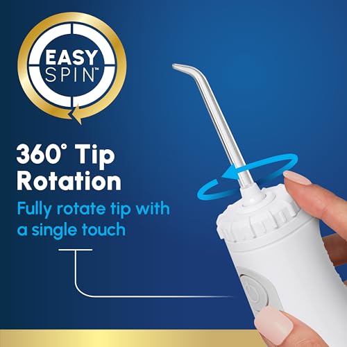 Image of Waterpik Cordless Gem 5100 Portable Water Flosser, Rechargeable, White | 2 Settings, 3 Tips, Travel Mode & Bag, for Gums, Teeth, Braces, Implants, Shower Use, ADA Accepted, WF-27 Packaging May Vary