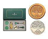 【Estilo de cabeza con estampado de sello de cera】 Con amor, montaña, girasol, lavanda, vegetación, animal, árbol de la vida, estrella y gato, feliz Navidad.