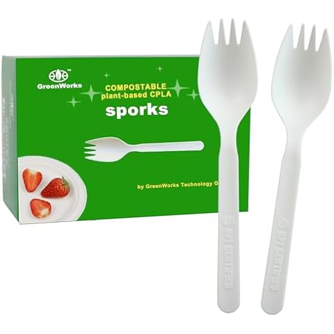 GreenWorks Compostable CPLA Sporks Cover