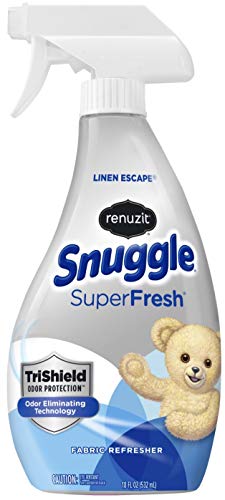 Renuzit Snuggle Fabric Refresher with Odor Eliminating Technology, Linen Escape, 18 Ounces