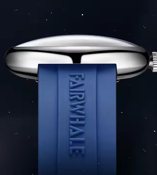 Image of Mark Fairwhale Men's Luxury Analog Wrist Watch | Unique Earth & Sun Dial Design | Stainless Steel Case - Stylish Casual Watch for Men