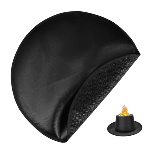 IWOWHERO Fireproof Silicone Grill Mat Nonslip Heat Protection Pad for Deck Patio Tabletop Durable Outdoor Grill Mat for Camping BBQ Fire Pit Use