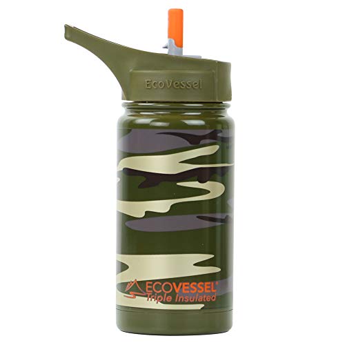 Eco Vessel Frost Kids TriMax Vacuum Insulated Stainless Steel Water Bottle with Flip