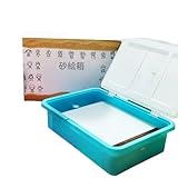 Kiwet子供用砂絵おもちゃ、6～10歳の男の子と女の子への誕生日プレゼント、幼稚園、小学生の子供の日、クリスマスプレゼント (（バッテリー寿命6時間）,マカロングリーンガラスパネル[ポータブルギフトボックス+サンドシャベル])