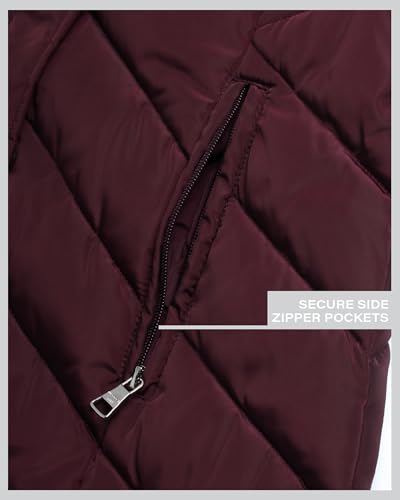 Madden Girl Women’s Merlot Maxi Puffer Jacket – Chic Long Quilted Coat in Plus Sizes - Image 5