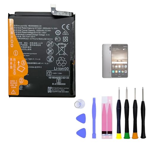 Aousavo HB396689ECW Batterie de Rechange Compatible avec Huawei Ascend Mate 9, Mate 9, MHA-L09 MHA-L29 MHA-TL00 avec kit de Rechange