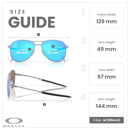 OAKLEY Contrail OO4147 Aviator Sunglasses for Men+ Bundle Accessory Leash Kit, Microfiber Pouch4