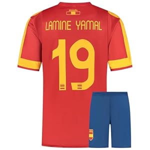 Kingdo Camiseta de Fútbol España Yamal – Niño y Adulto – Camiseta Deportiva