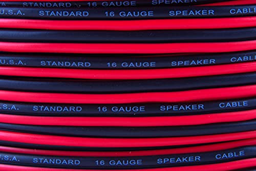 Audiopipe 1000' Feet 16 Ga Gauge Red Black 2 Conductor Speaker Wire Audio Cable #TOP3
