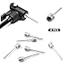 BlingKingdom 6 PCS Ball Pump Needles, Sturdy Air Pumping Pins Football Pump Valves Inflation Needle for Inflating Sports Ball, Basketball, Soccer, Rugby, Volleyball