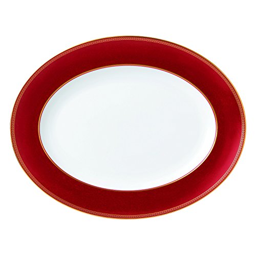 Wedgwood Renaissance Red Oval Platter 13.75