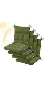 SBD ニーパッド オリーブグリーン　Sサイズ Amazon.com : Sintuff 44 x 21 x 4 Patio Chair Cushions