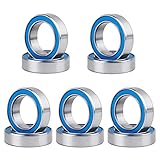 GoHobby RC Ball Bearings 10-Pack Bearing Steel and Double Rubber Sealed Miniature Deep Groove Ball...