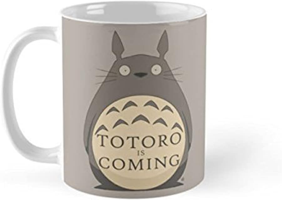 SCPmarts Totoro is Coming Mug | Gifts for Boyfriend Girlfriend Fiance Spouse Friends Him Her Men Girl Birthday Anniversary Everyday Gift Mug
