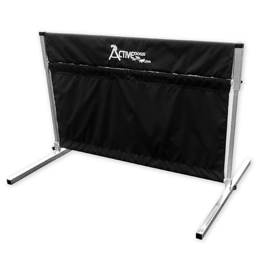 ActiveDogs IGP IPO Schutzhund Pendel Hurdle Jump w/Carrying Bag - All Aluminum Design - Dog Training...