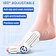 Hallux Valgus Korrektur, 2 Stück Verstellbar Hallux Valgus Socken, Hallux Valgus Bandage für Männer und Frauen, Zehenspreizer Hallux Valgus Großer Zeh (34-45)