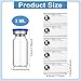 Threlaco 20 Pcs 3ml Sealed Sterile Empty Vials with Self Healing Injection Port Glass Penicillin Bottle with 20 Label Stickers