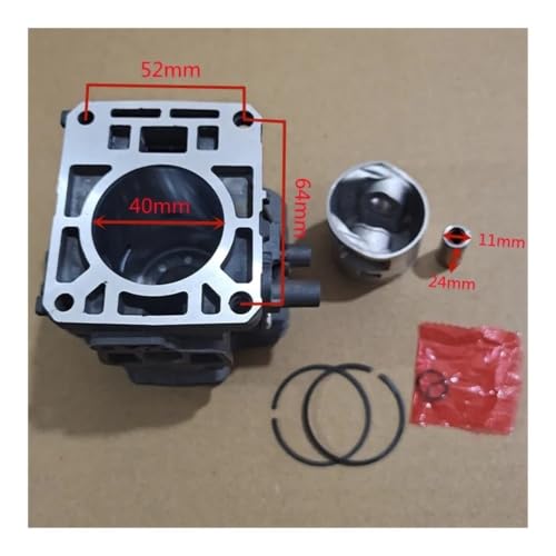 Cylindre piston 40MM résout la perte de compression sur débroussailleuse FS360C FS360R