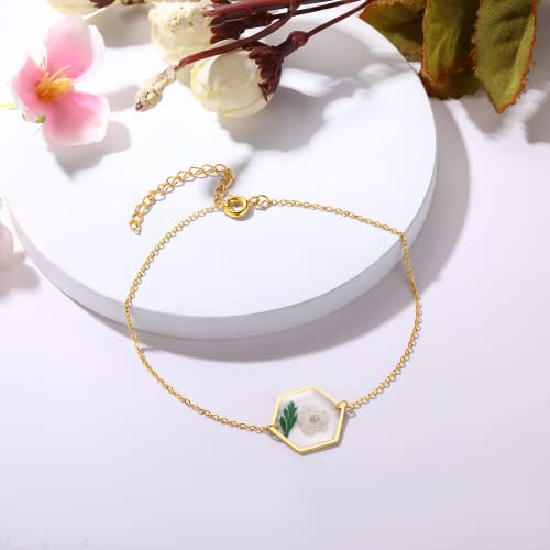 Lily-of-the-valley-Pressed-Wildflower-Bracelet-Pressed-Flower-Bracelet-Gift-for-Women-Personalized-Handmade-Bracelet-May-Birth-Flower-Bracelet-Return-to-Happiness-6523