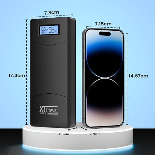 XTPower 20000mAh PowerBank 65W gyorstöltés kijelzővel laptop és telefon töltéshez