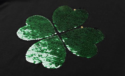 LittleSpring Girls Short Sleeve Tshirt Heart Shaped Flip Sequin Tees4