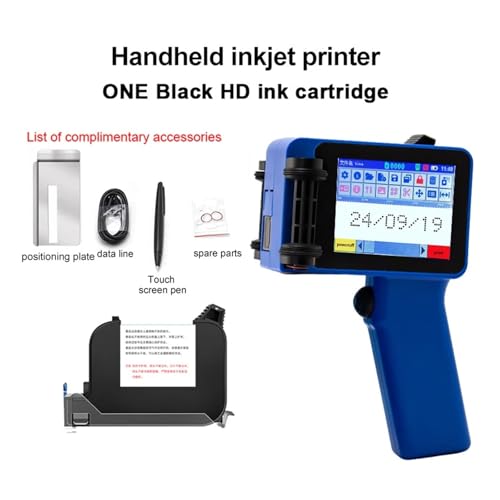 Imprimante portable code QR et date de péremption avec encre noire Blue-Printer1