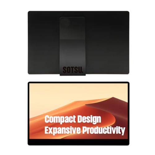 Image of SOTSU FlipAction Go 14 inch Portable Monitor & VESA Mount Adapter Combo (Stealth Black)