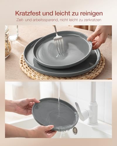 Richmount Milkyway Geschirrset,18-teiliges teller set,Steingut Geschirr Set für 6 mit Speiseteller, Dessertteller, Müslischalen… – Ansicht 5