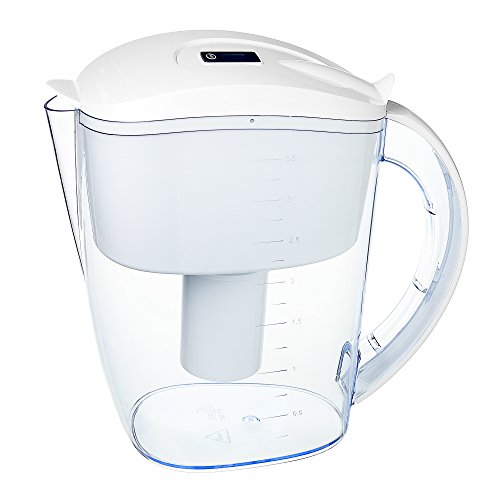 "Alkaline" Water Filter Pitcher/Jug. Smart Water jug Filters Out tap Water impurities. Transforms Regular tap Water into antioxidant Water. Compatible with"Wellblue" Filters.