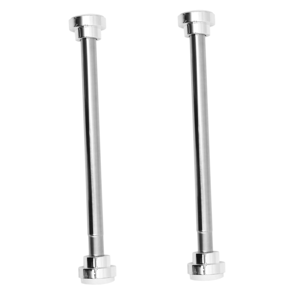 UKCOCO 2piezas Barra de Cortina Telescópica de Acero Inoxidable Extensible para Baño o Armario Incluye Unidades Fácil Instalación sin Taladrar para Cortinas de Ducha o Ventanas