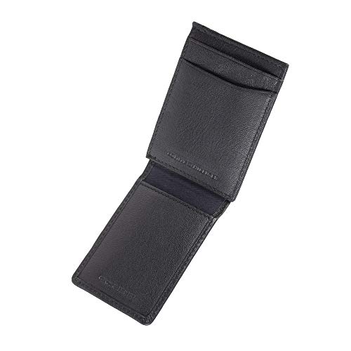 Tommy Hilfiger Mens Leather Slim Front Pocket Card Case Wallet, Black, One Size Us #TOP1