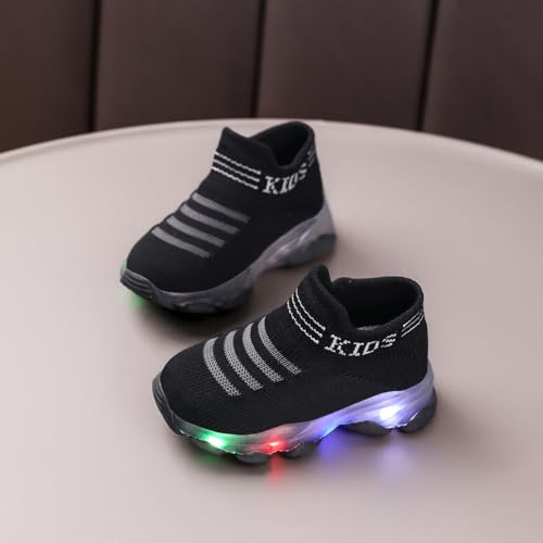 Toddler Little Kids Light Up Led Shoes Breathable The First Walking Slip On Luminous Tennis Boys Girls2
