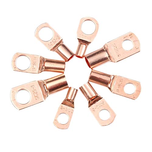 Connecteurs de terminaux Bornes de sertissage du Trou de perçage par câble en cuivre étamé Cosses Cosses de Batterie Jeu de câbles Fil électrique Nu sertis/Soudé Connecteurs