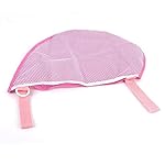 Fliyeong 1 STÜCKE Universal Kinderwagen Seitentasche Universal Haken Einkaufstasche Mesh Net Bag für Lagerung von Kinderwagen Zubehör Rosa