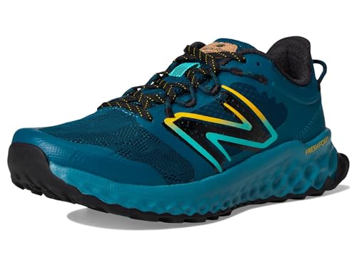 New Balance Tênis de corrida masculino Fresh Foam Garoe V1 Trail, Deep Sea/Cyber Jade/Gengibre Limão