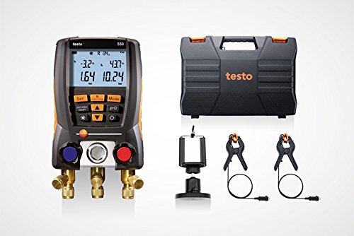 Testo 550 Juego 0563 1550  Digital 094901021 ayuda con Bluetooth + kleinsc hmidt GmbH magnético de smarphonehalter