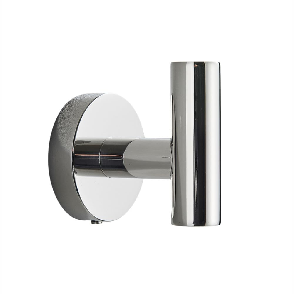 Juego de accesorios para baño con toallero negro y gancho de acero inoxidable