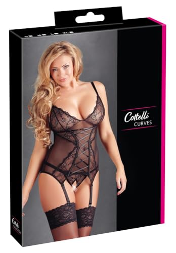 Set jarretelles Cottelli Collection XXL galbant pour formes généreuses
