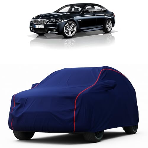 Image of Heavy-Duty Car Cover for Compatible with BMW 520D (2010 to 2025 All Models) Deluxe Car Protection Cover - Waterproof & UV-Resistant All-Season Exterior Protection