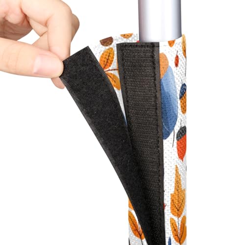 Image of Pardick Refrigerator Door Handle Covers Set of 2, Fall Pumpkin Fridge Handle Covers Appliance Handle Covers Protector for Microwave Oven Stove Dishwasher, Keep Your Kitchen Appliance Clean
