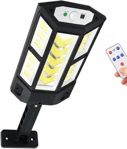 249 LED Güneş Enerjili Solar Lamba, Hareket Sensörlü, Kumandalı, 3 Modlu, IP65 Su Geçirmez, Yüksek Parlaklık Dış Mekan Bahçe Aydınlatma