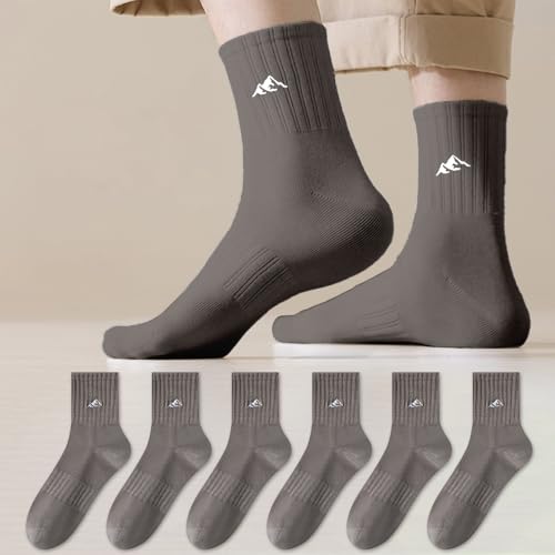 Active Athletic Casual Socks for Men Women, Sport Running Walking Cushioned Breathable Socks（6Pairs）