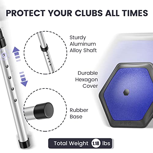 Image of Portable Golf Club Stiff Arm Support Protector Travel Bag, Sturdy Aluminum Pole, Fully Adjustable to Protect Club