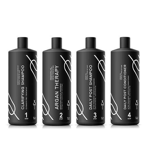 UNEX ARGAN PROTEIN THERAPY FULL KIT 1000ml (33.8 fl oz) Formaldehyde Free - MADE IN USA