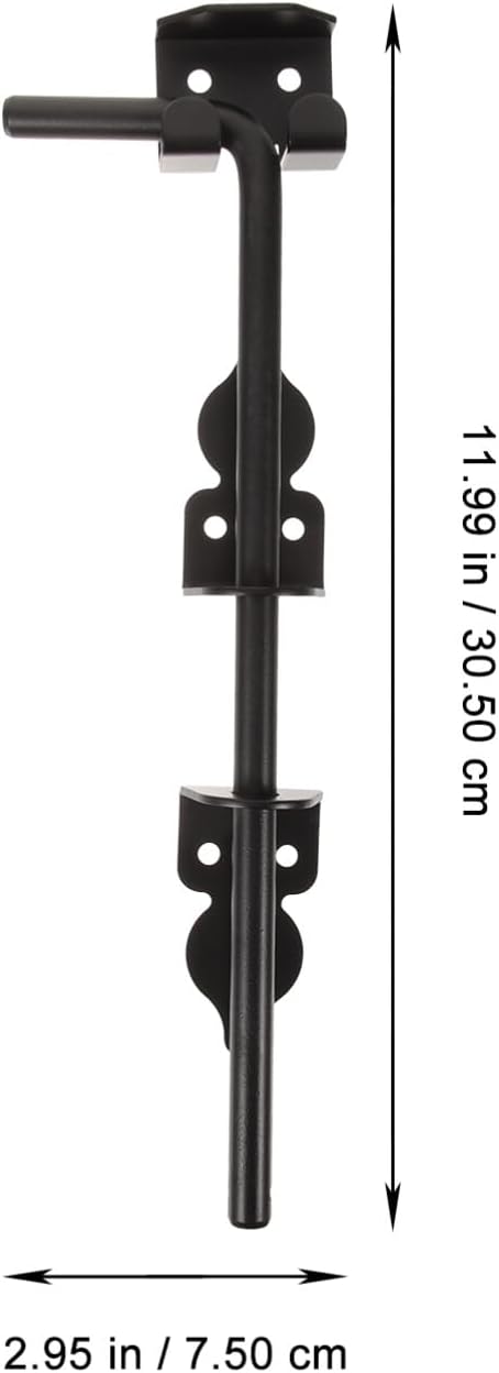 2pcs Heavy Duty Cane Bolt Ground Latch for Wood Fences Durable Drop Rod Gate Hardware for Secure Fencing and Barn Door Applications