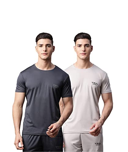 Image of Mack Jonney Men's Slim Fit T-Shirt (Pack of 2)