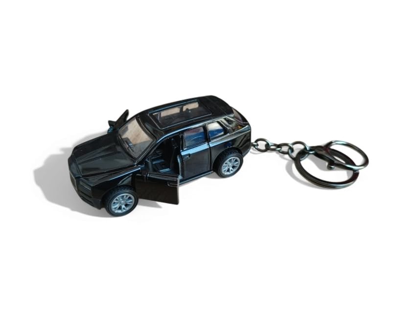 Image of Antique Pull Back Fully Loaded | Metal Sports Car Keychain For Car Dashboard | For Gifting | For Children (Black)