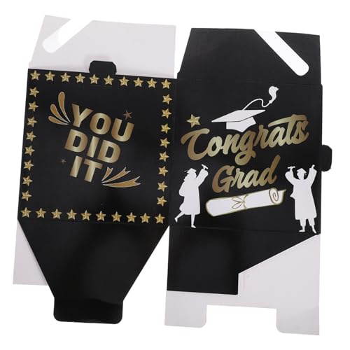 Angoily Graduation Ballot Box Grad Card Holder Graduation Party Favors Graduation Decorations 2025 Grad Boxes 2025 Graduation Party Decorations Greeting Card Boxes Paper Black