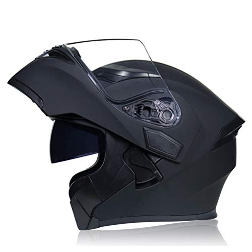 Casco modular con pinlock Flip Up Casco de motocicleta Motor de doble visor Scooter de bicicleta Casco de ciclismo de cara completa Aprobado por DOT