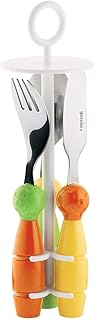 Fratelli Guzzini Bimbi Set 3 Posatine Billo, Acciaio Inossidabile, Multicolore, 0.02x6.3x21 cm, 3 unità